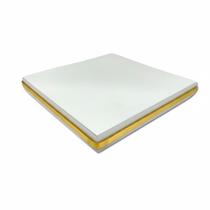 Base QUADRADA 25 CM BRANCA e DOURADA Base QUADRADA 25 CM BRANCA e DOURADA