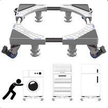 Base Quadrada Ajustável com Rodinhas para Eletrodomésticos