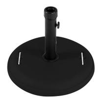 Base Redonda em Concreto para Ombrellone 22 kg Preto BELFIX Base Redonda em Concreto para Ombrellone 22 kg Preto BELFIX