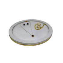 Base REDONDA FORRADO com Rebaixo 26 cm OFFWHITE