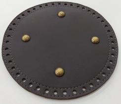 Base redonda para bolsa de crochê 18 cm cor café