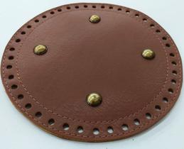 Base redonda para bolsa de crochê 18 cm cor caramelo