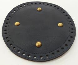 Base redonda para bolsa de crochê 18 cm cor preto