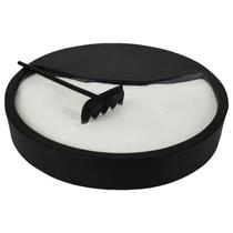 Base Redonda Para Jardim Zen Terrário Resina 16x16cm Preto Base Redonda Para Jardim Zen Terrário Resina 16x16cm Preto