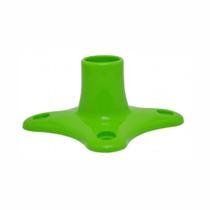Base reta verde com haste para suporte de bobina