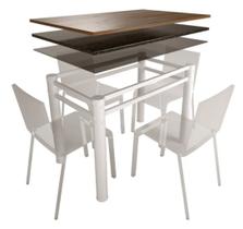 Base Retangular Para Mesa Jantar Branco1.20mt Base Retangular Para Mesa Jantar Branco1.20mt