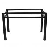 Base Retangular Para Mesa Jantar Preto 1.20Mt