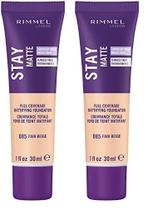 Base Rimmel Stay Matte Fair Beige 30 ml (pacote com 2)