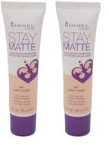 Base Rimmel Stay Matte Light Ivory 30 ml (pacote com 2)