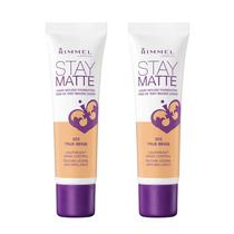 Base Rimmel Stay Matte True Beige 30 ml (pacote com 1)