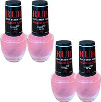 BASE RUBI PARA TRATAMENTO DE UNHA EXTRA FORTE SPA DOS PÉS 16ml - LORE PÉ Kit 4und