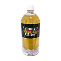 Base Sabonete Líquido Glitter Dourado - 1L - 1 unidade - Rizzo