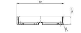 Base sobrepor embutido prata para móveis sth7999 - Stella - Base sobrepor embutido prata para móveis sth7999 - Stella -