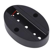 Base Sobrepor Para Spot Trilho Preto 9cm Embu Led