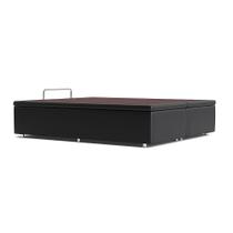 Base Som Baú Fashion Cori Queen Gray (158x198x39) - Ortobom