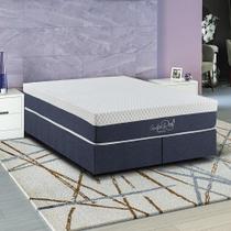 Base Sommier Cama Box Queen Kappesberg Linho Jeans 158x198 Base Sommier Cama Box Queen Kappesberg Linho Jeans 158x198