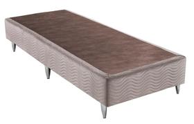 Base Sommier Camurça Bege Solteirão (108x198x23) - Ortobom