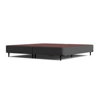 Base Sommier Camurça Cinza Queen (158x198x30) - Ortobom