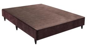 Base Sommier Camurça Marrom Casal (138x188x23) - Ortobom