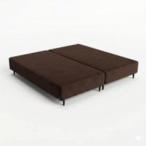 Base Sommier Camurça Queen 158x198x36cm Ortobom Marrom Base Sommier Camurça Queen 158x198x36cm Ortobom Marrom