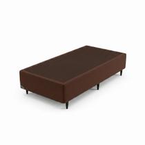 Base Sommier Camurça Solteiro 78x188x36cm Ortobom Marrom Base Sommier Camurça Solteiro 78x188x36cm Ortobom Marrom