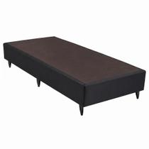 Base Sommier Camurça Solteiro 78x188x36cm Ortobom Preto Base Sommier Camurça Solteiro 78x188x36cm Ortobom Preto