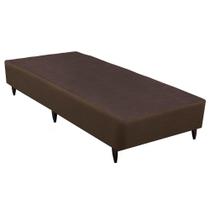 Base Sommier Linho Marrom Solteiro (88x188x23) - Ortobom