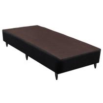 Base Sommier Linho Preto Solteiro (78x188x23) - Ortobom