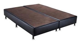 Base Sommier material sintético Preto Queen (158x198x23) - Ortobom