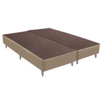 Base Sommier Veludo Bege Super King (193x203x30) - Ortobom