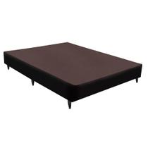 Base Sommier Veludo Preto Casal (138x188x30) - Ortobom