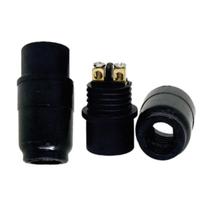 Base Soquete E14 Pendente Decorlux Termoplastico Preto Base Soquete E14 Pendente Decorlux Termoplastico Preto