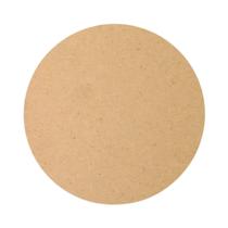 Base Sousplat 35cm Circulo Bolacha Mdf Cru Redonda Kit 10un