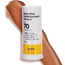 Base Stick Vegano Multifuncional Mineral FPS 70 18g Bege Escuro - Piatan Natural