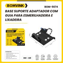 Base suporte adaptador com guia para esmerilhadeira e lixadeira - Bonvik