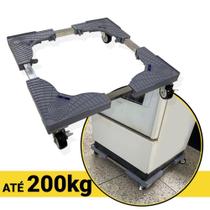 Base Suporte Ajustável Multifuncional P/ Fogão Máquina Lavar Geladeira - Cria Gica