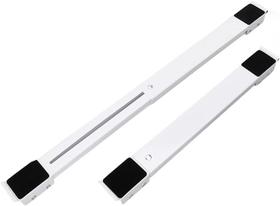 Base Suporte c/ Rodinhas Ajustável p/ Arrastar Mover Móveis Máquina Lavar Geladeira Fogão Reforçado