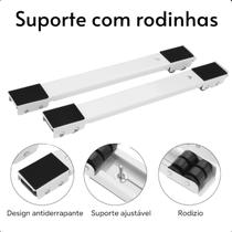 Base Suporte com Rodinhas Ajustáveis para Geladeira e Fogão