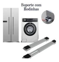 Base Suporte Com Rodinhas Para Geladeira Fogão Maquina De Lavar Sofá Móvel