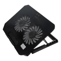 Base Suporte Cooler Notebook 2 Ventoinhas Led Usb Ajustável