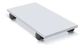 Base Suporte De Cpu Computador Branco Com Rodas Em Mdf Basic Base Suporte De Cpu Computador Branco Com Rodas Em Mdf Basic
