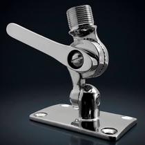 Base Suporte de Fixação para Antena VHF Marítima Lancha Barco Fabricada em Aço Inox 316