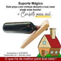 Base Suporte Mágico Inclinado Para Vinho Garrafa