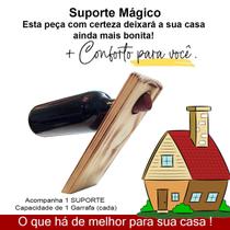 Base Suporte Mágico Inclinado Para Vinho Garrafa