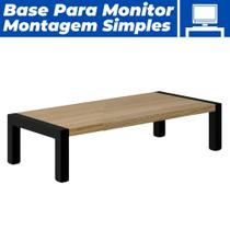 Base Suporte Mesa Elevado Para Monitor 20X44 Home Office - Pratk