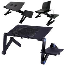 Base Suporte Notebook Regulável Mesa Dobrável em Alumínio Fundido Leve e Resistente