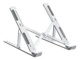 Base Suporte Para Notebook PC Portátil Articulado Dobrável Cor Prateado Base Suporte Para Notebook PC Portátil Articulado Dobrável Cor Prateado