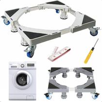 Base Suporte Quadrada Ajustável com Rodinhas para Eletrodomésticos