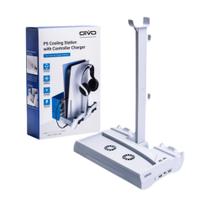Base Suporte Refrigeração Oivo Ps5 Com Estação De Carregador Base Suporte Refrigeração Oivo Ps5 Com Estação De Carregador