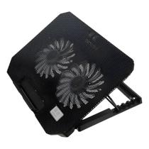 Base Suporte Resfriador Notebook 2 Coolers LED Informática Base Suporte Resfriador Notebook 2 Coolers LED Informática